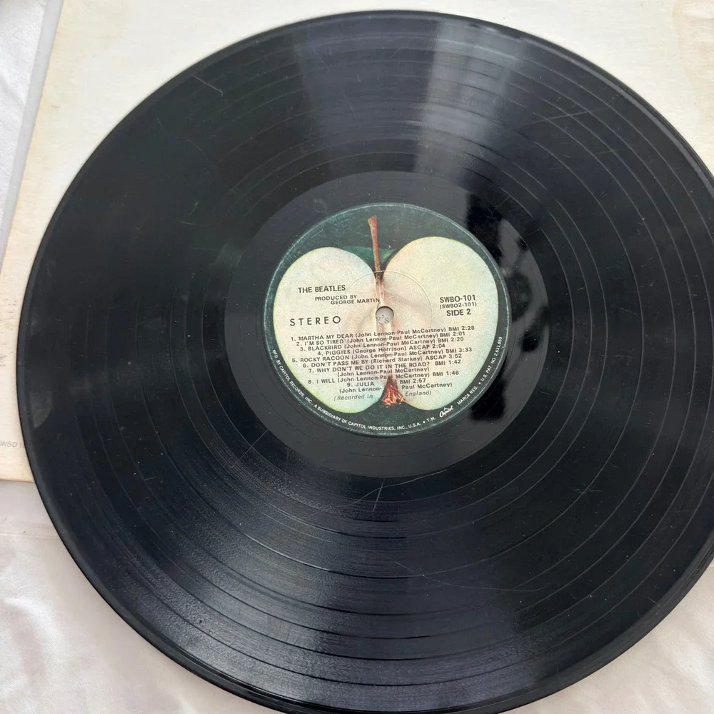 The Beatles White Album Vinyl LP 1968 Apple SWBO-101 Numbered A1944411 Stereo
